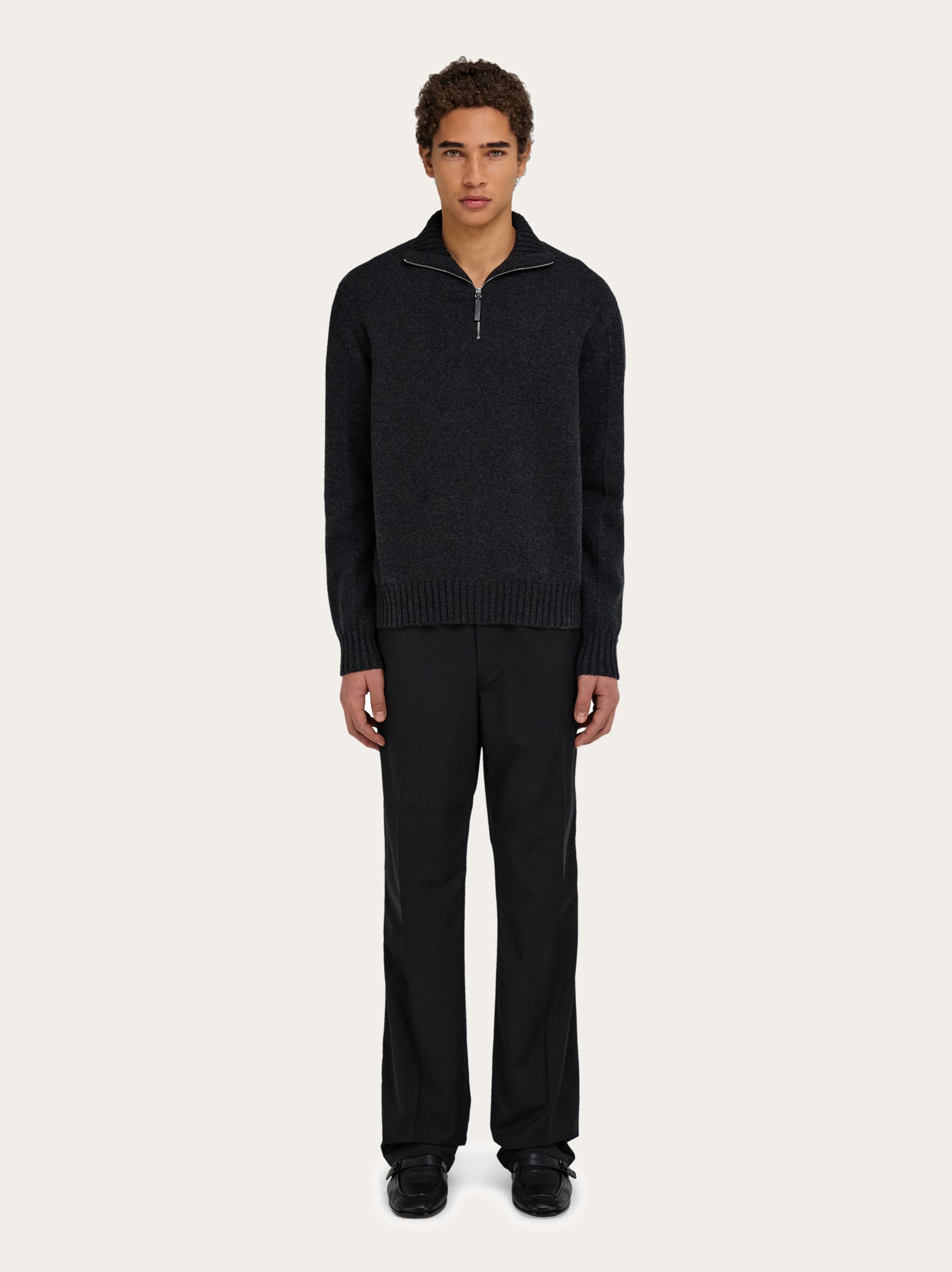High neck cashmere pullover - Men | Ferragamo