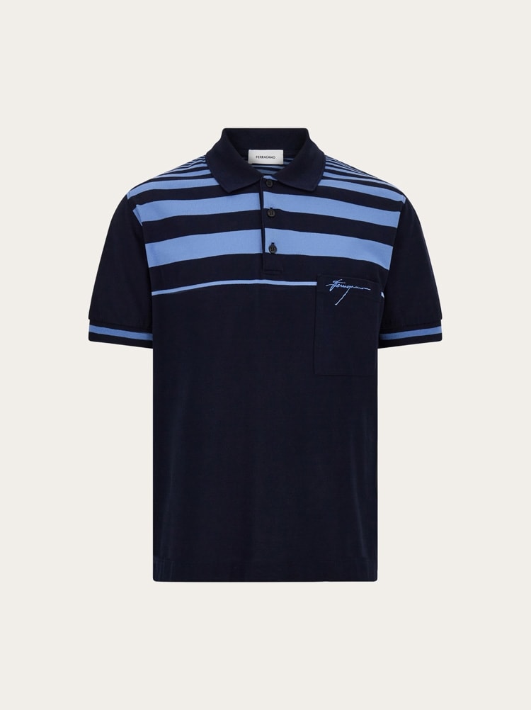 Striped polo shirt Gallery image 1
