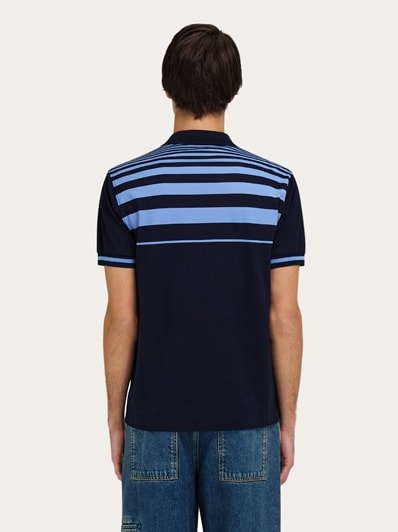 Tシャツ・カットソー SALVATORE FERRAGAMO Graphite Cotton Blend Polo Shirt Ferragamo Men's Cotton Logo Polo | Neiman Marcus