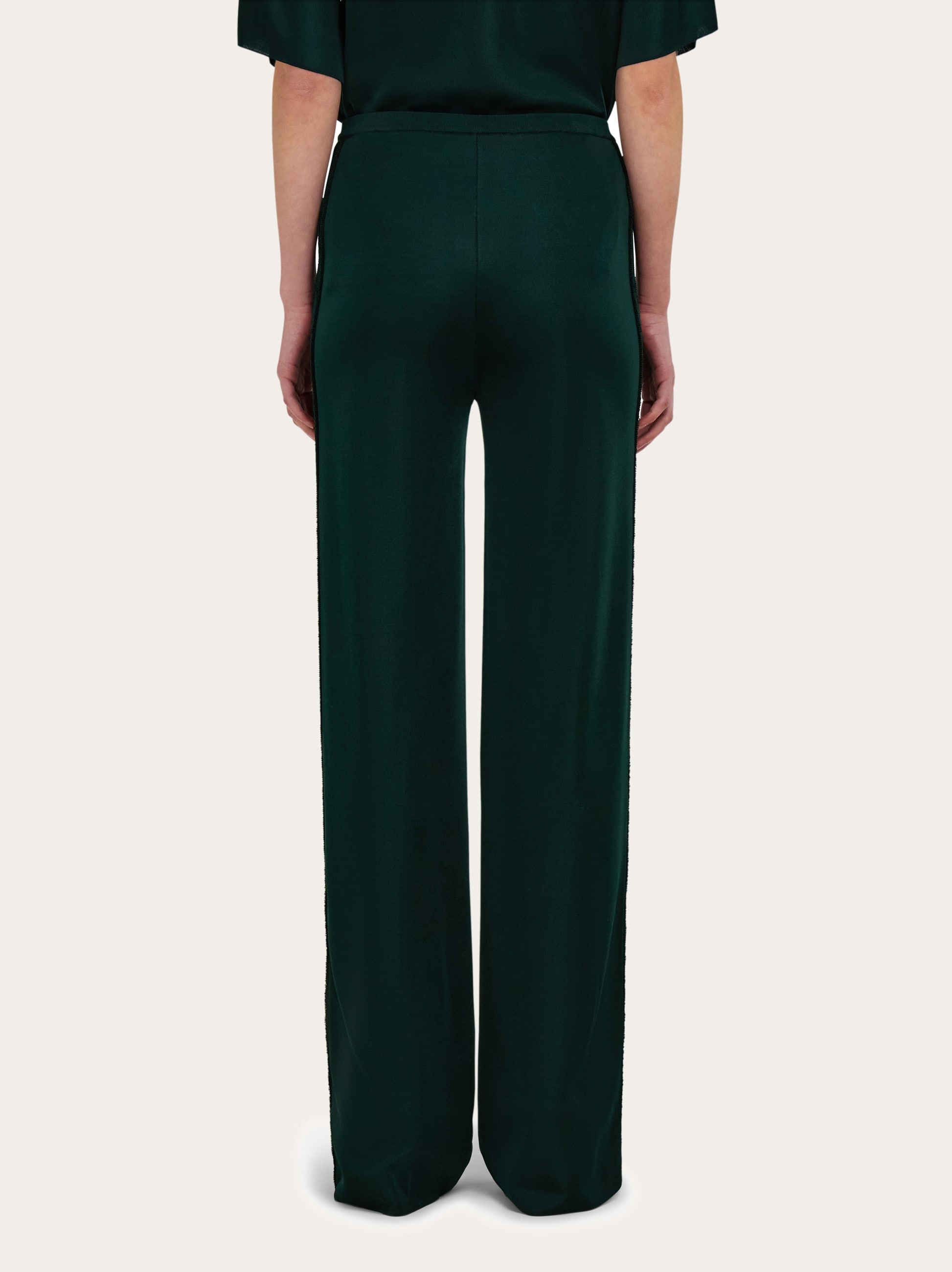 Knitted palazzo trouser - Women | Ferragamo