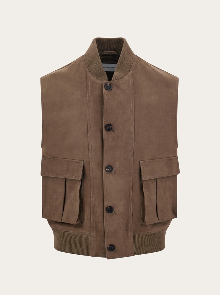 Nubuck gilet Gallery image 1