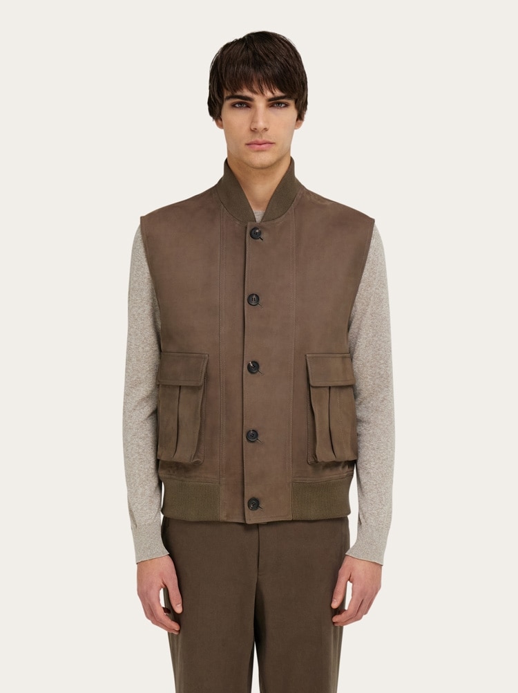 Nubuck gilet Gallery image 2