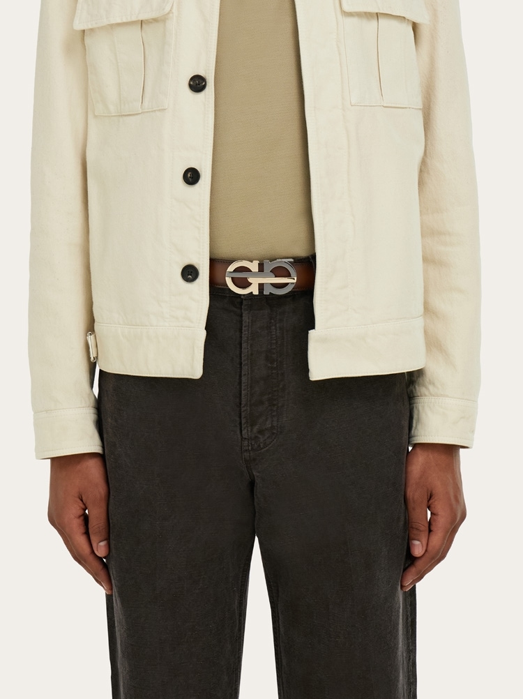 Cinturón reversible y ajustable Gancini Gallery image 4