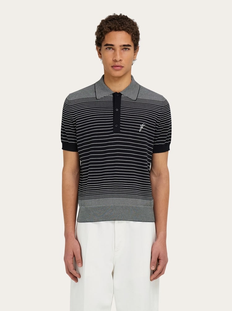 Degrade striped polo shirt Gallery image 2