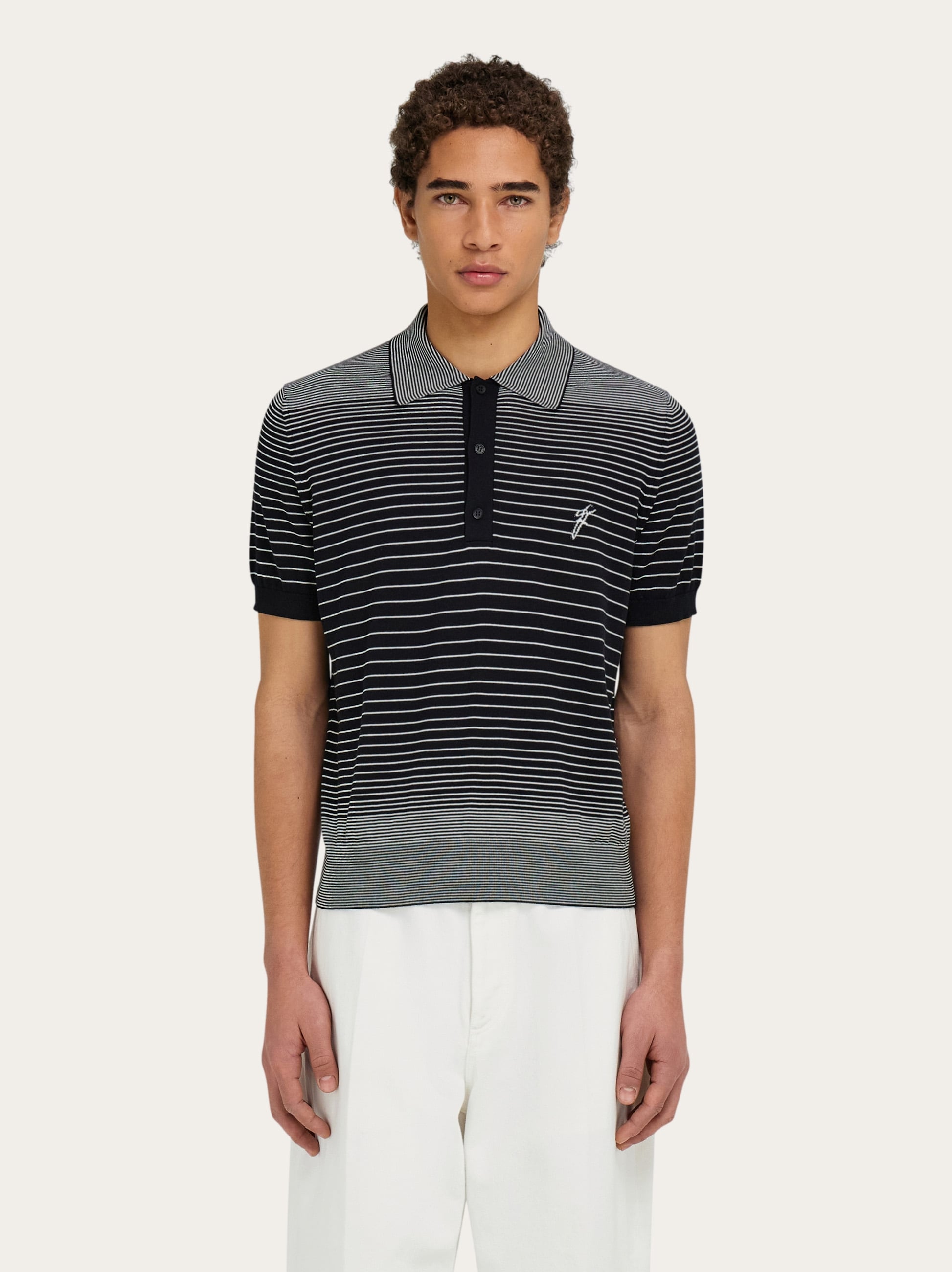 Degrade striped polo shirt - Men | Ferragamo