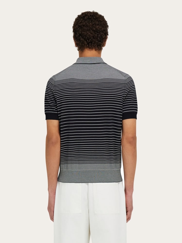 Degrade striped polo shirt Gallery image 3