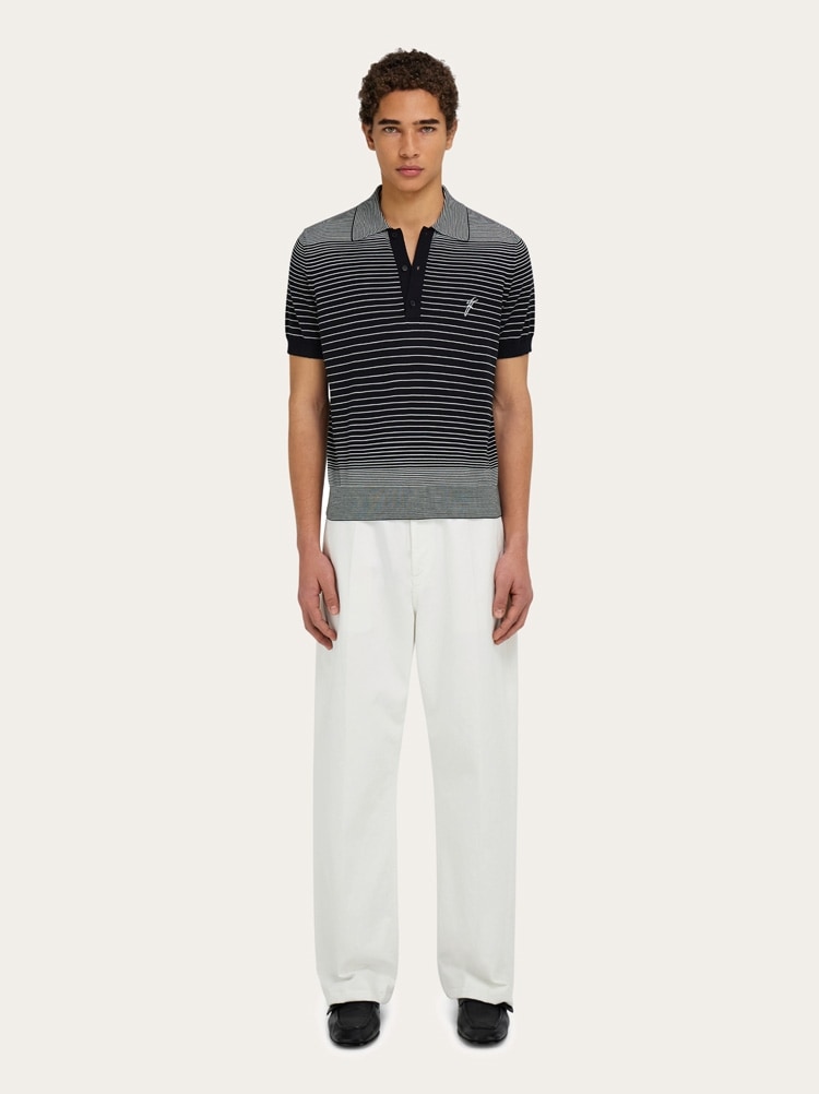 Degrade striped polo shirt Gallery image 6