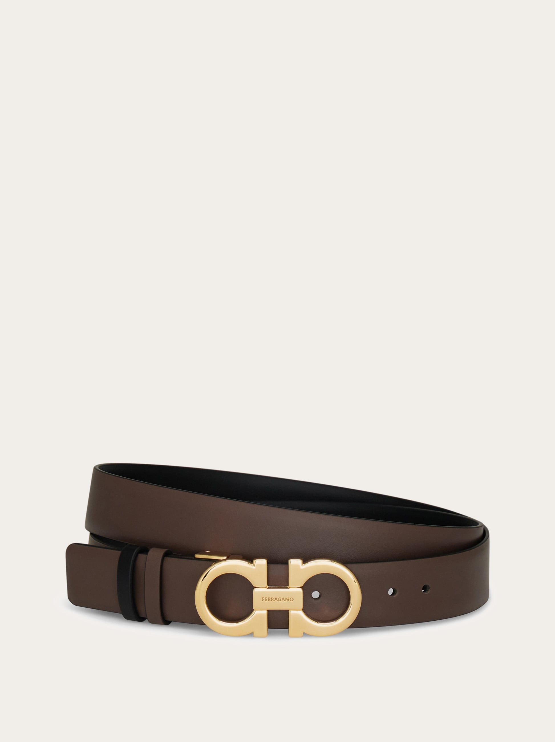 Reversible and adjustable Gancini belt - Women | Ferragamo