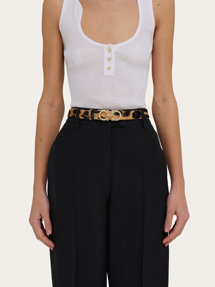 Adjustable Gancini belt Gallery image 4