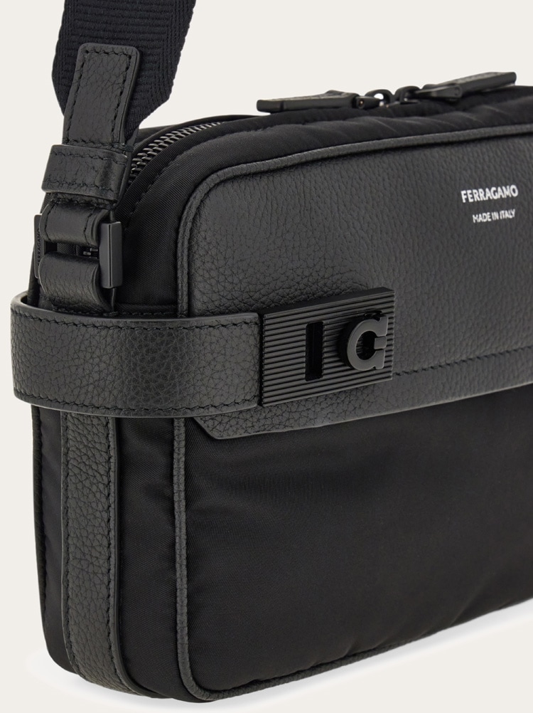 Crossbody bag with Gancini buckles Gallery image 7