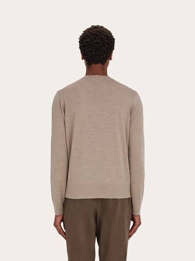 【送料&関税込】Ferragamo Mud Wool Sweater Ferragamo Mud Wool Sweater in Rich Brown – LOZURI®