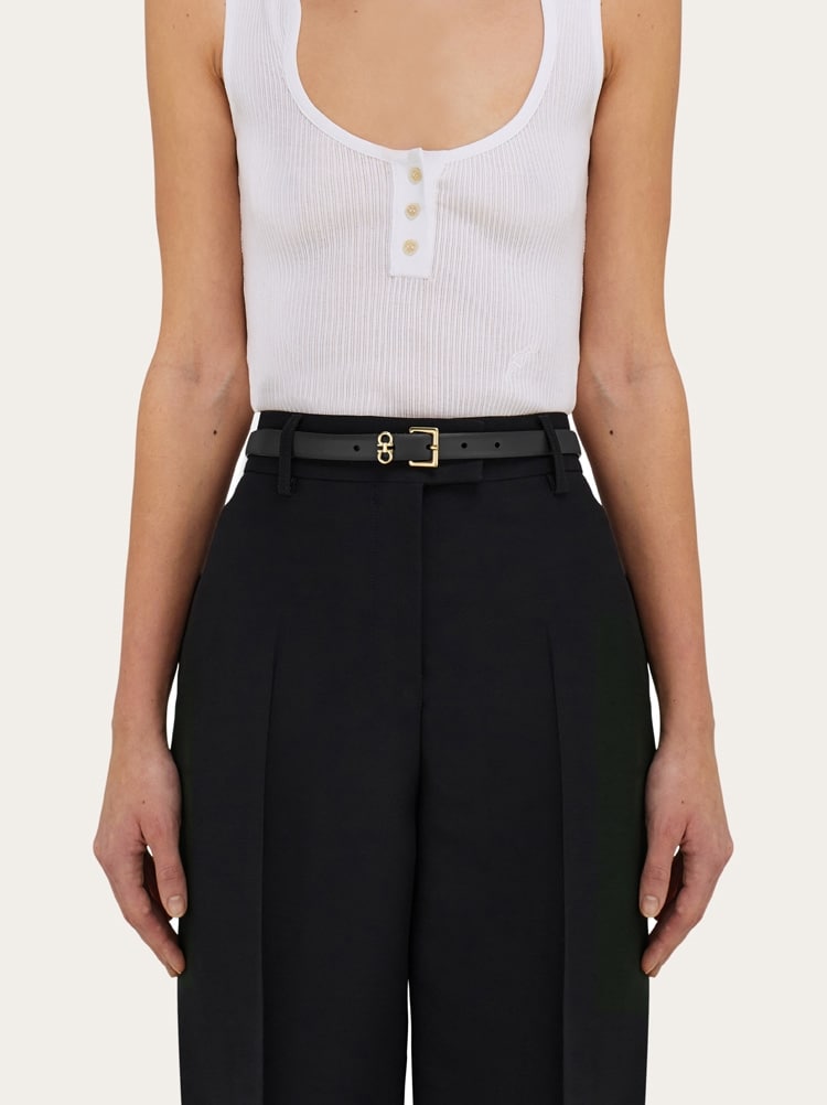 Ceinture fixe avec double Gancini Gallery image 4