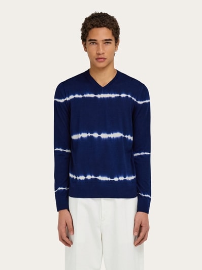 Tシャツ・カットソー SALVATORE FERRAGAMO Mud Wool Sweater Ferragamo Jacquard Piano Print Sweater, Size Large 122232