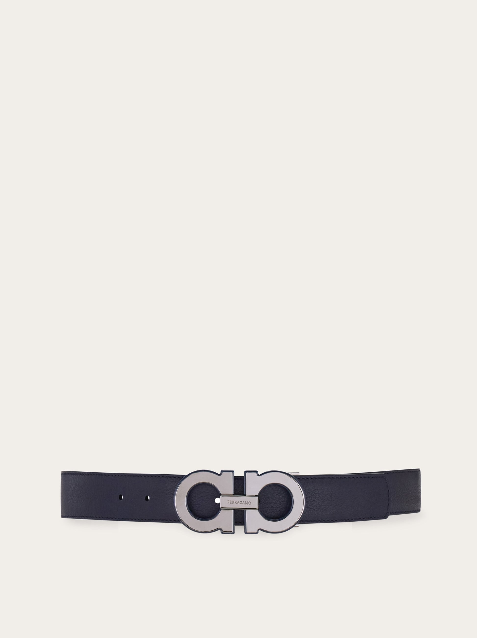 Reversible and adjustable Gancini belt - Men | Ferragamo