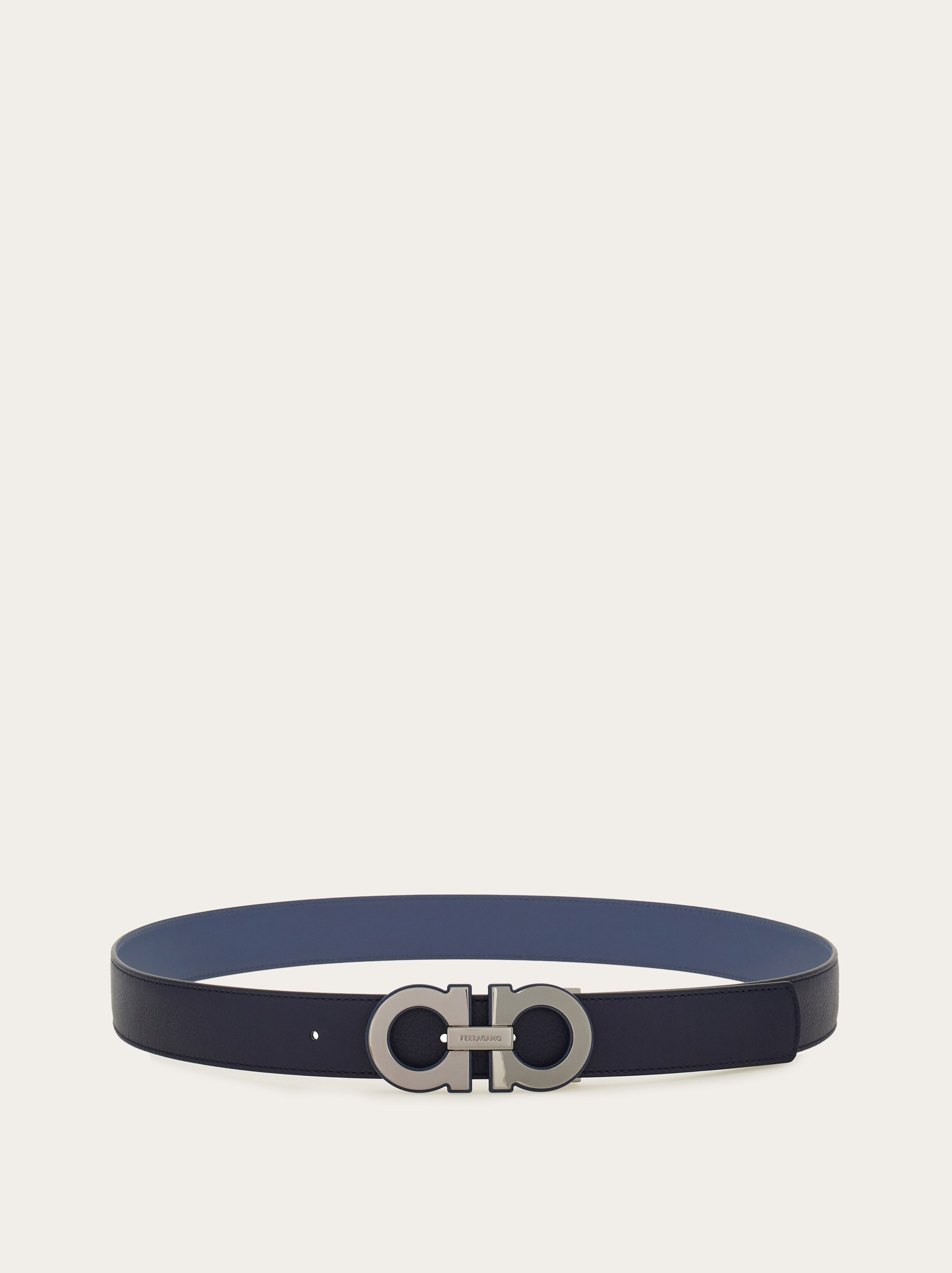 Reversible and adjustable Gancini belt - Men | Ferragamo