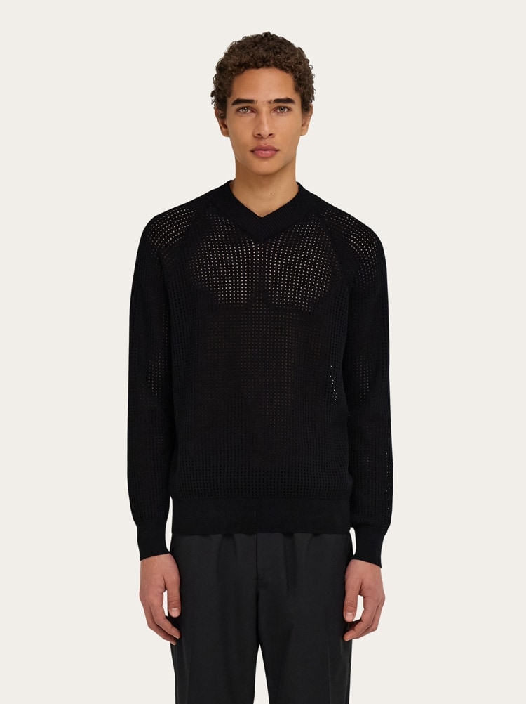 Open knit sweater Gallery image 2