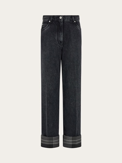 デニム・ジーパン FERRAGAMO Woman Jeans Black 13G876 782632 002 FERRAGAMO: Jeans woman - Black | Ferragamo jeans 13G876