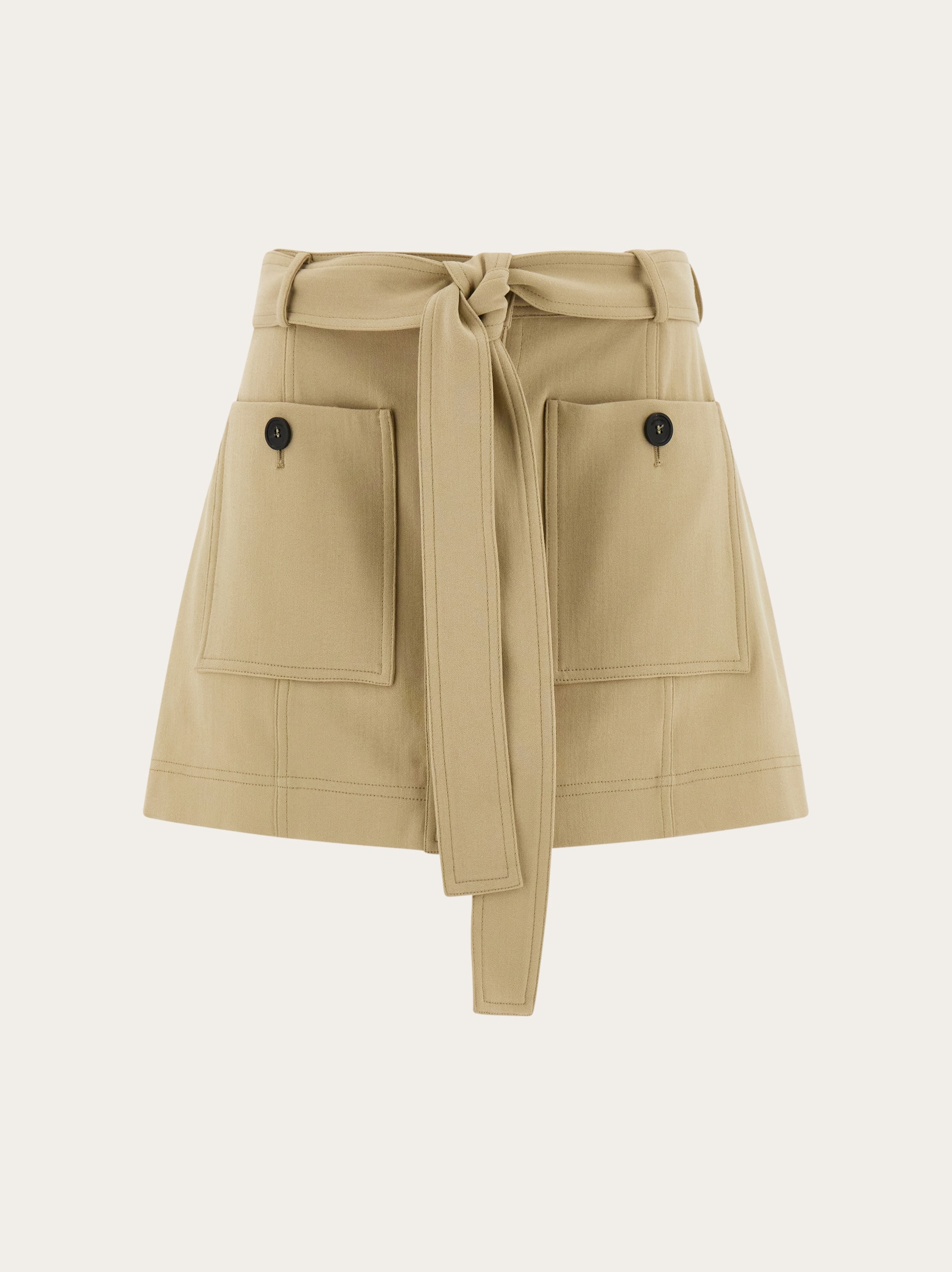 FERRAGAMO直営店パッチポケット付きミニスカート Mini skirt with applied pockets - Women | Ferragamo