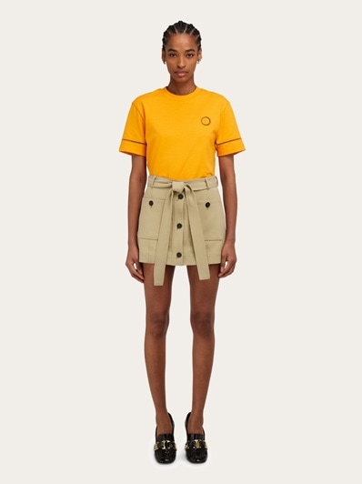ミニスカート Ferragamo Wallet Skirt Made Of Cotton Blend Mini skirt with applied pockets - Women | Ferragamo