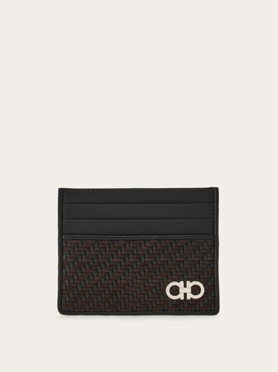 財布・小物その他 SALVATORE FERRAGAMO Black Leather Card Holder Salvatore Ferragamo Black Leather Card Holder | Balardi