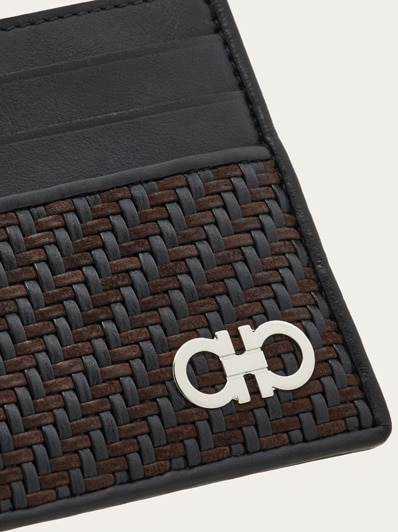 【関税込み】FERRAGAMO Wallets & Card holders Ferragamo Gancini crocodile-embossed Card Holder | Blue