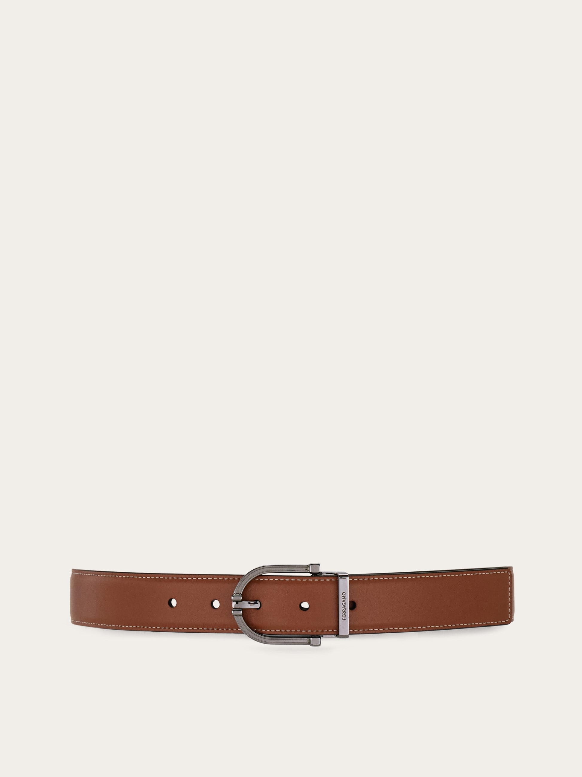【 Ferragamo 】Adjustable Gancini Buckle レザーベルト FERRAGAMO Gancini Buckle Adjustable Cut-to-Size Reversible