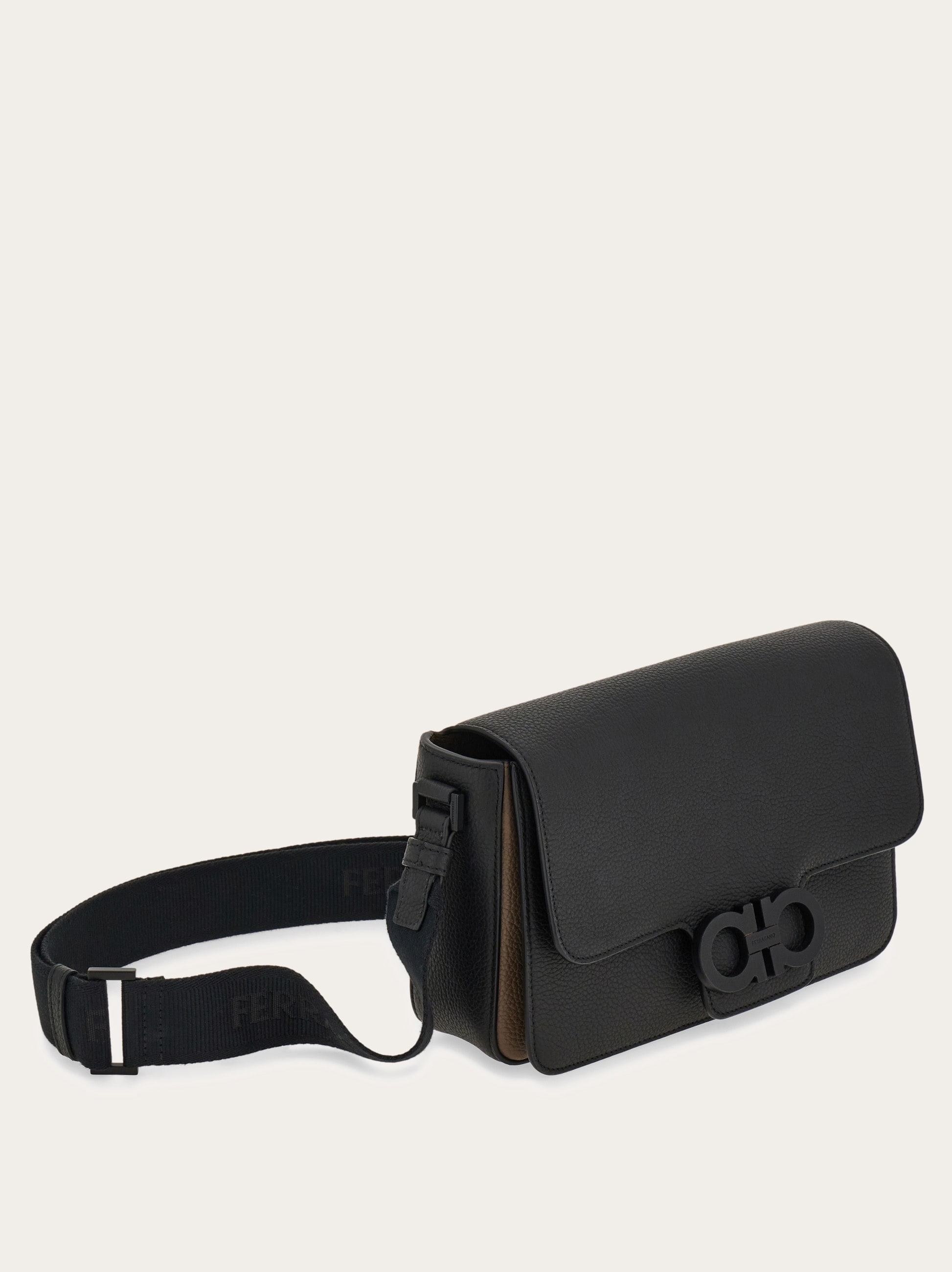 Double Gancini messenger bag - Men | Ferragamo