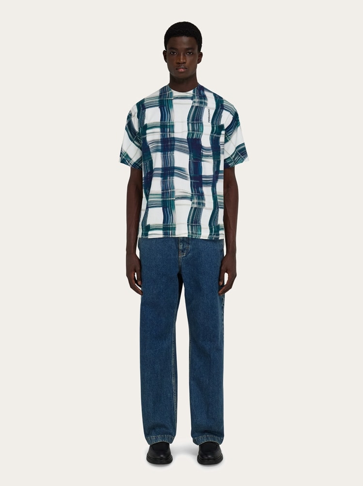 Tartan print T-shirt Gallery image 5