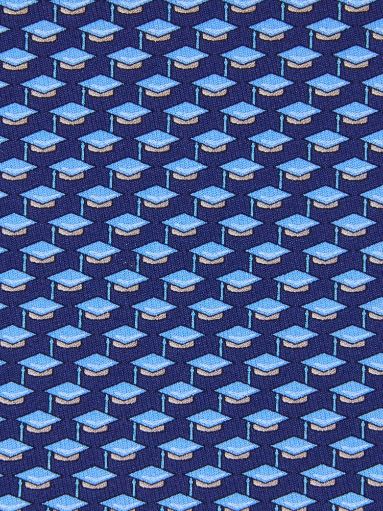 Graduation hat printed silk tie Gallery image 2
