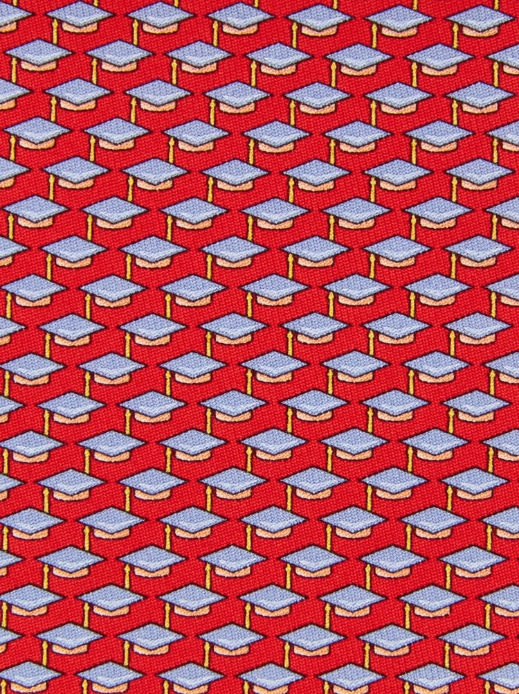 Corbata de seda estampado Birrete Gallery image 2