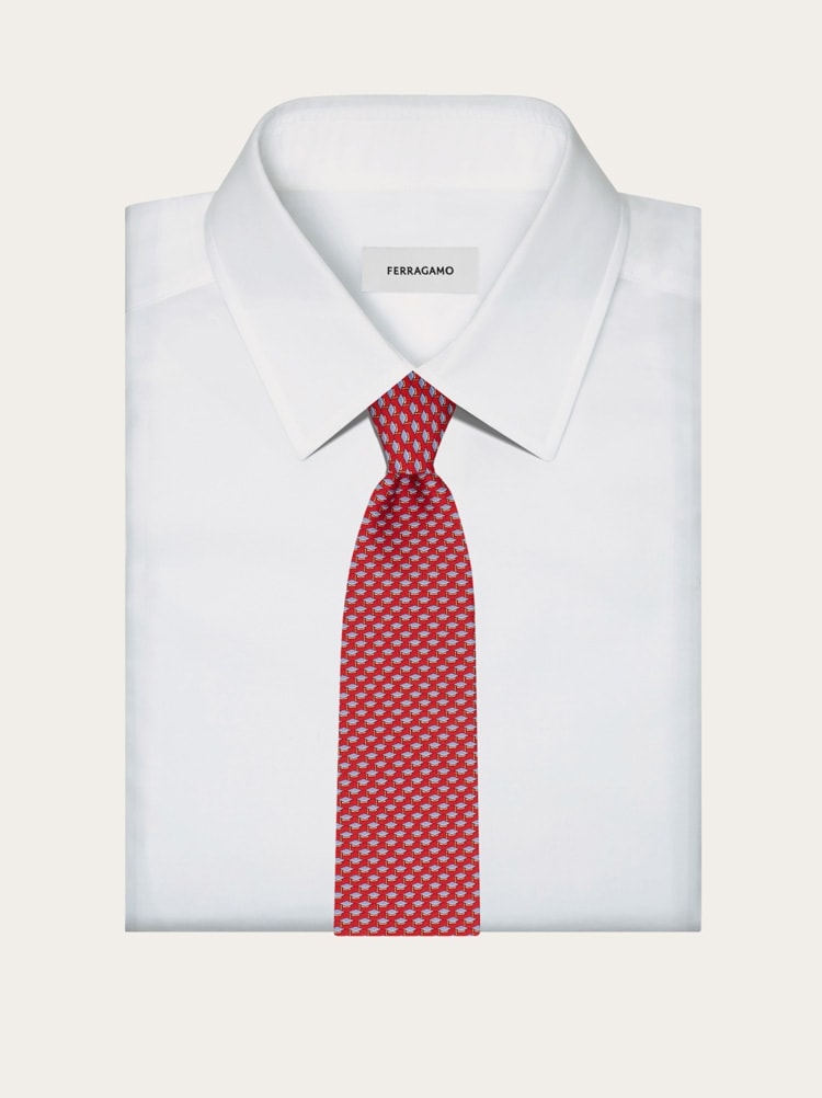 Corbata de seda estampado Birrete Gallery image 4