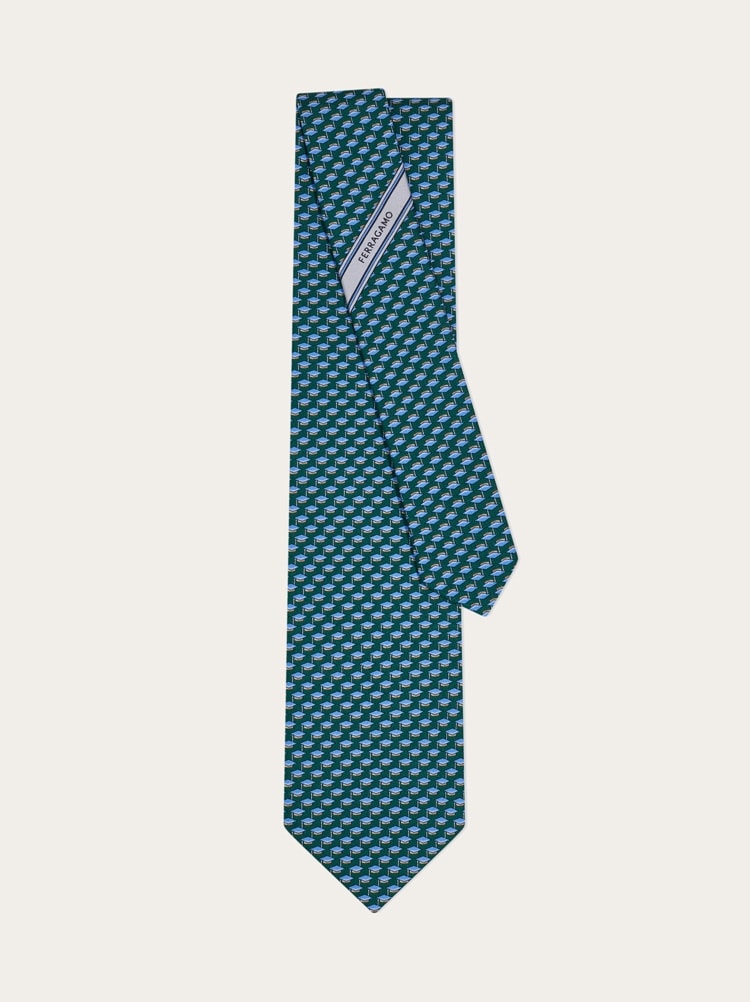Graduation hat printed silk tie Gallery image 3