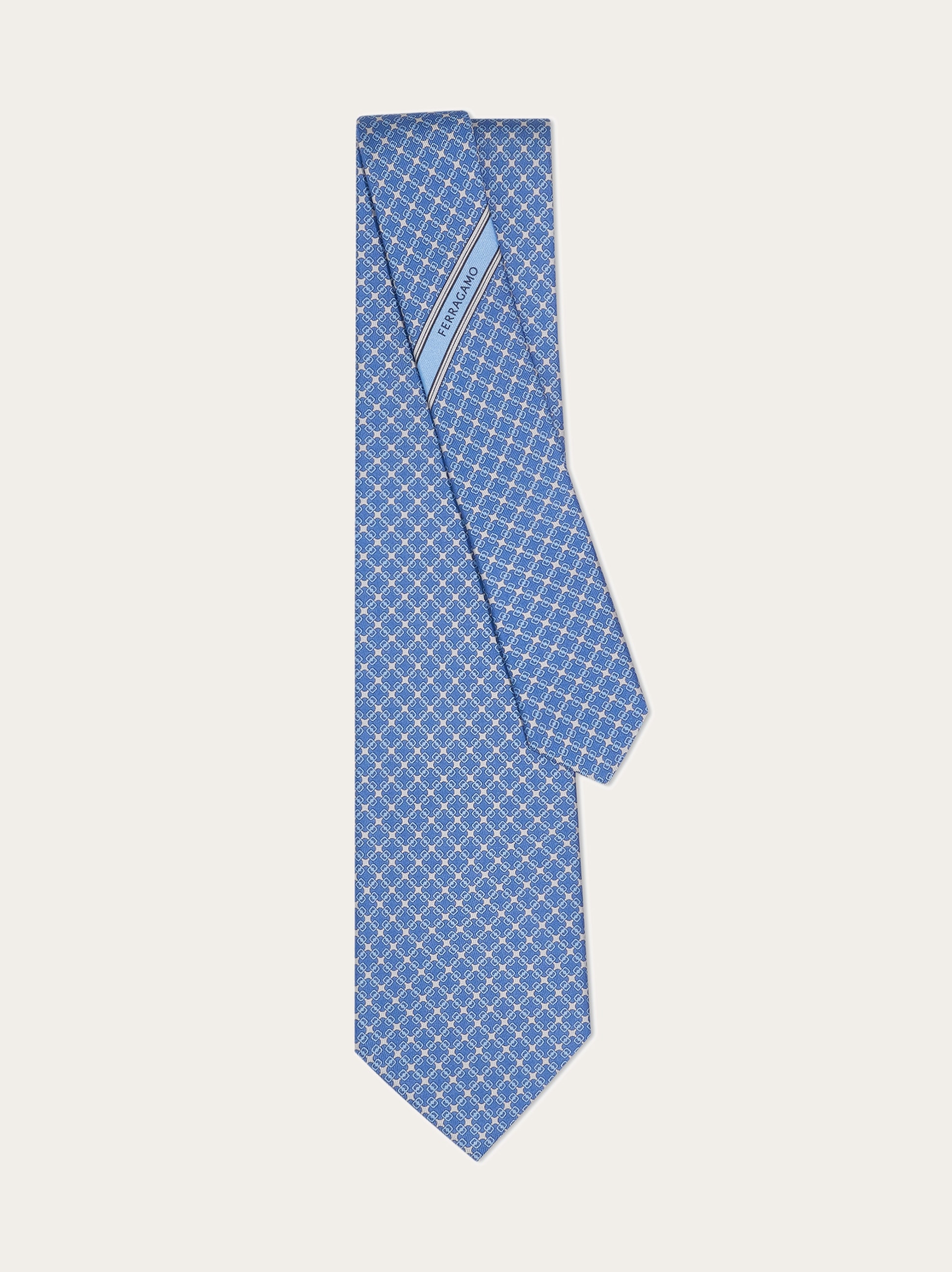 Salvatore Ferragamo シルクネクタイ 青 サルバトーレフェラガモ Salvatore Ferragamo SALVATORE