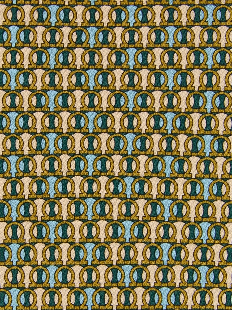 Corbata de seda estampado Gancini lunares Gallery image 2