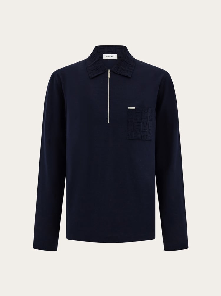 Long sleeved polo shirt Gallery image 1