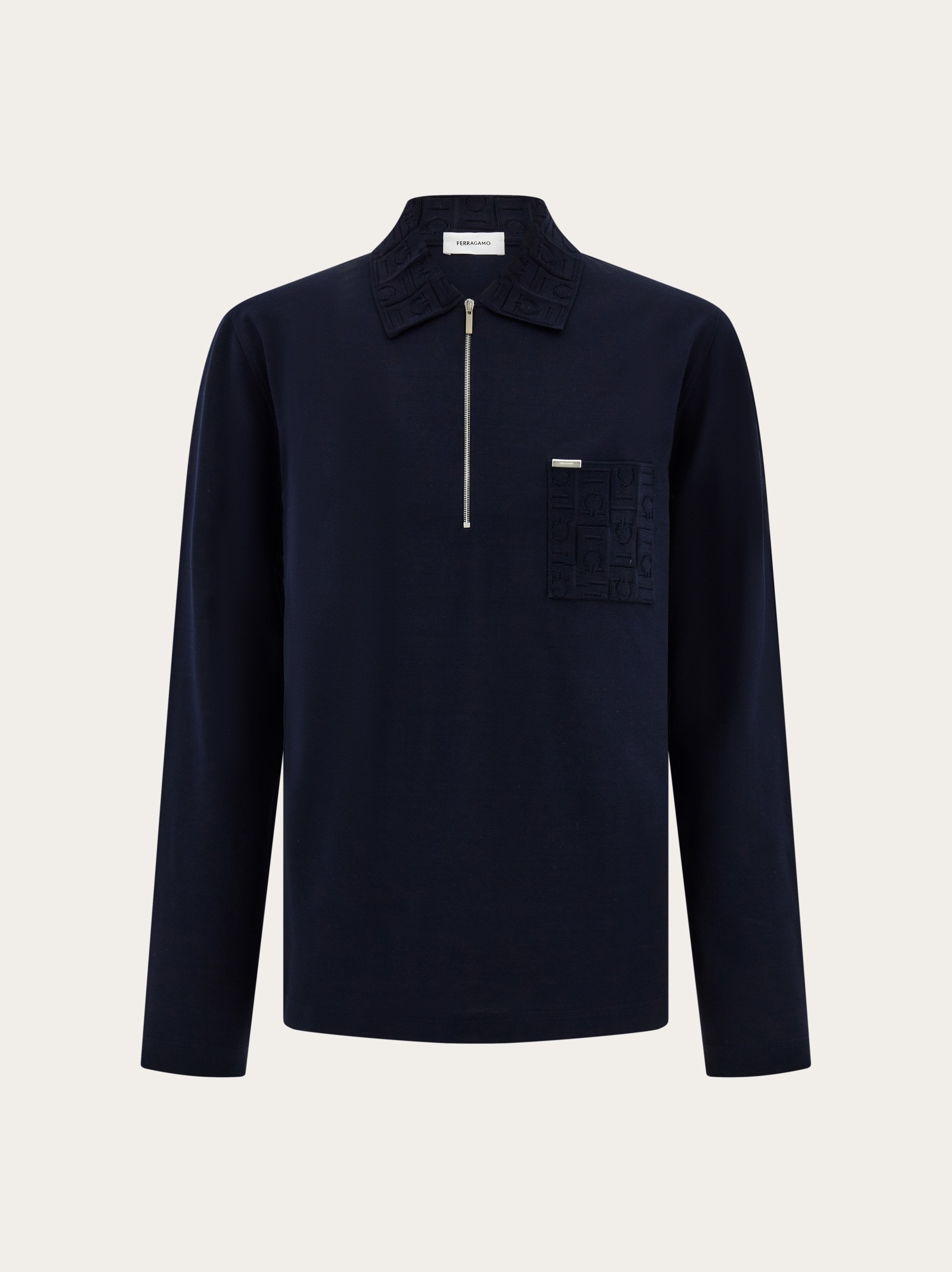 Long sleeved polo shirt - Men | Ferragamo