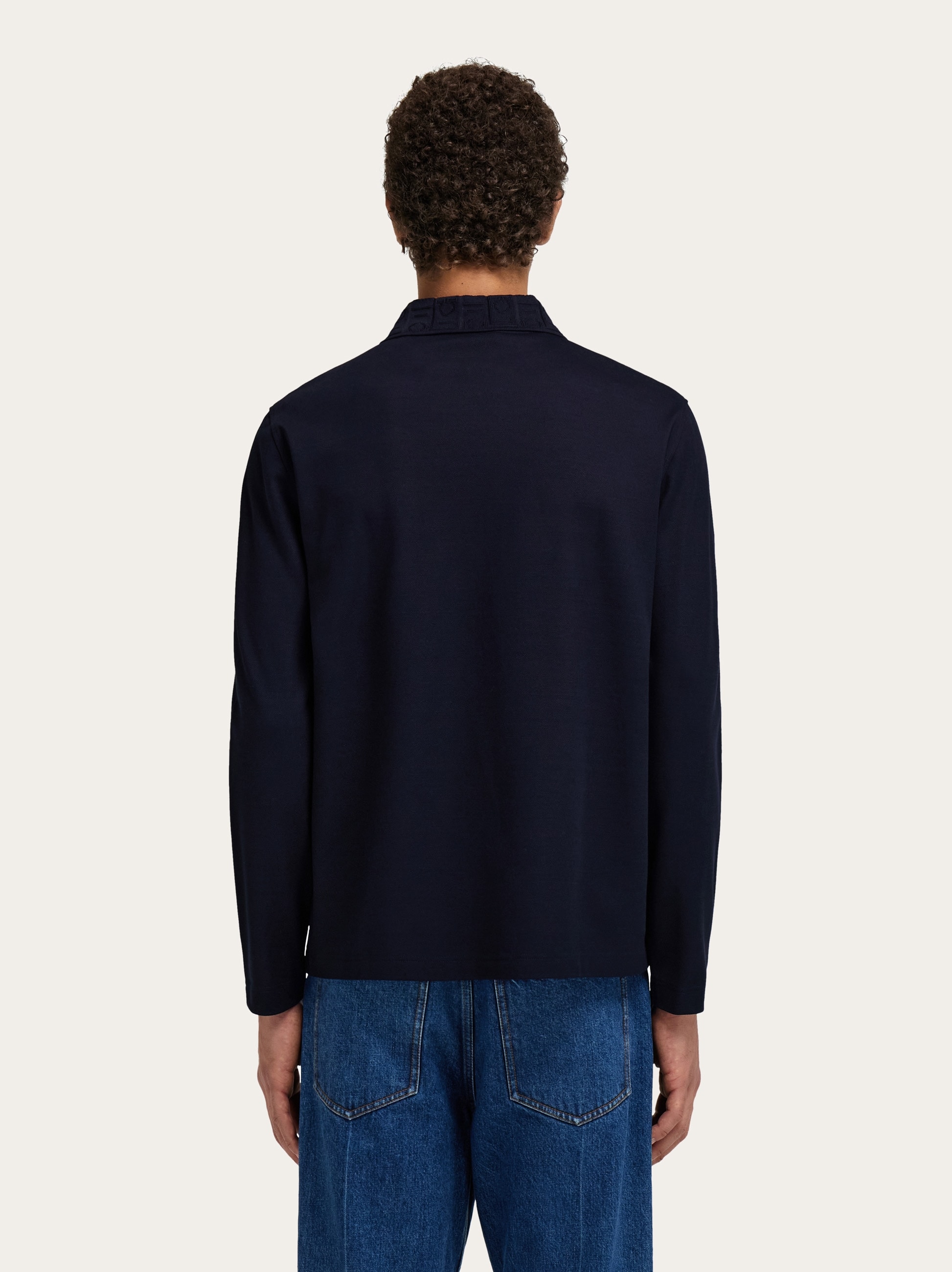 Long sleeved polo shirt - Men | Ferragamo