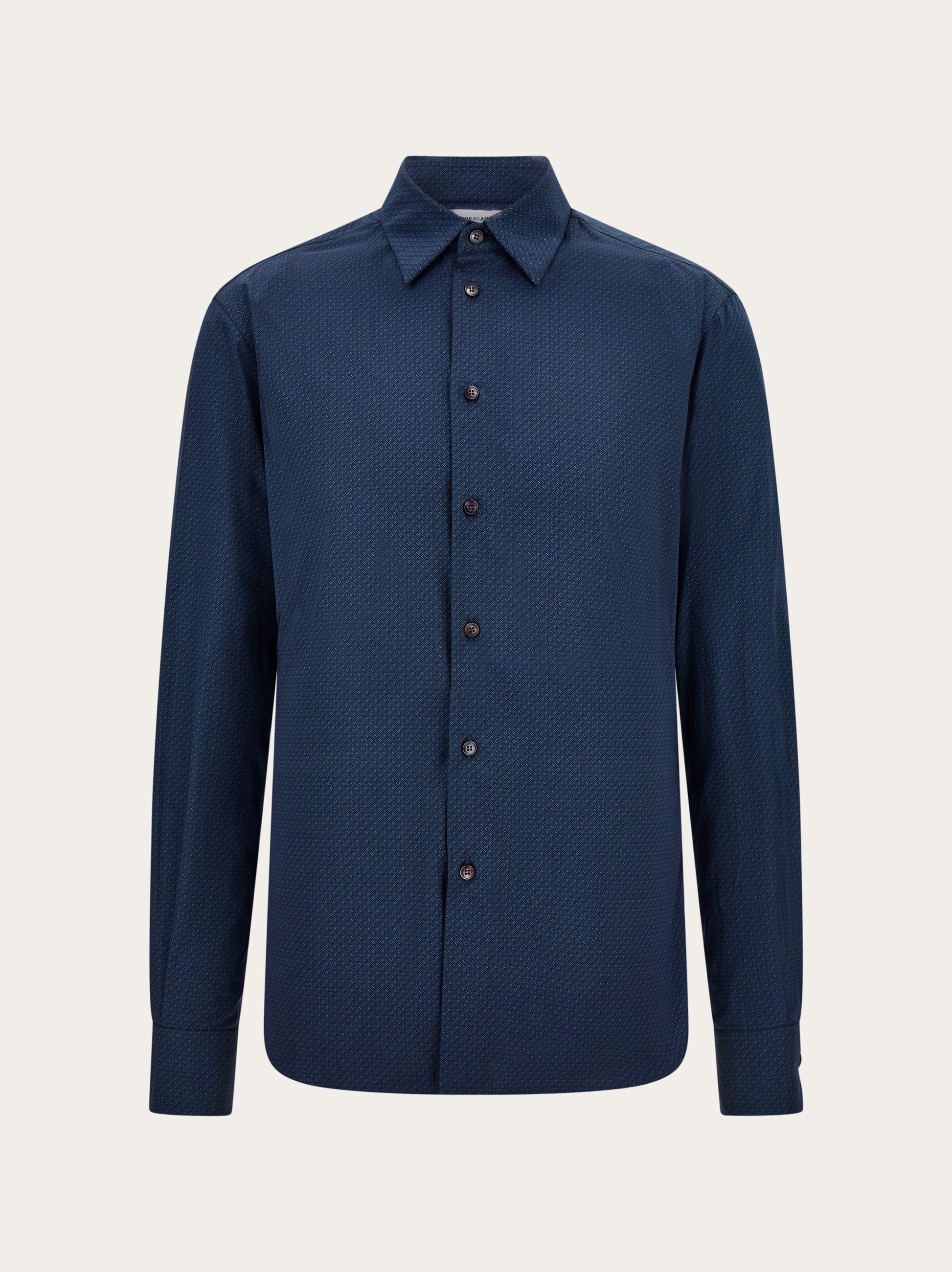 Micro-patterned shirt - Men | Ferragamo