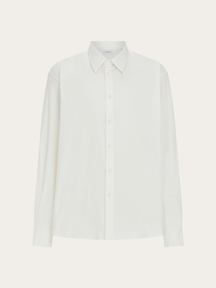 Shirt with tonal embroidered F Gallery image 1