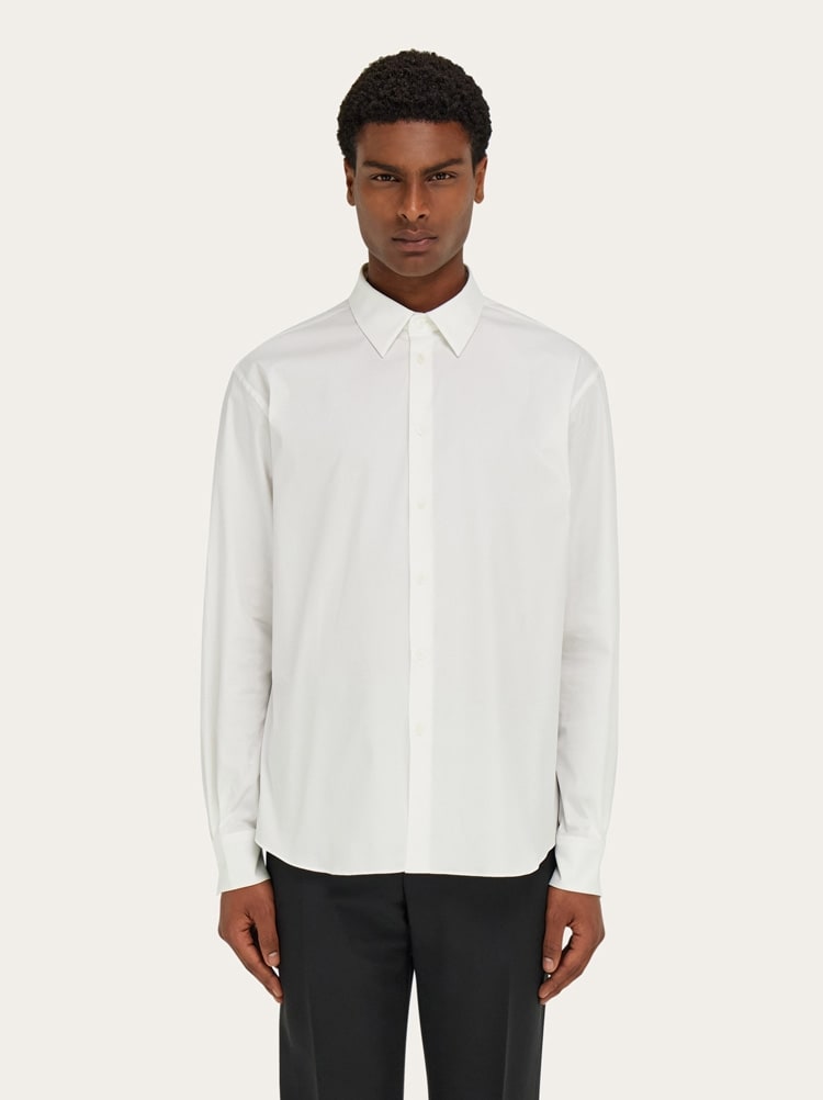 Shirt with tonal embroidered F Gallery image 2
