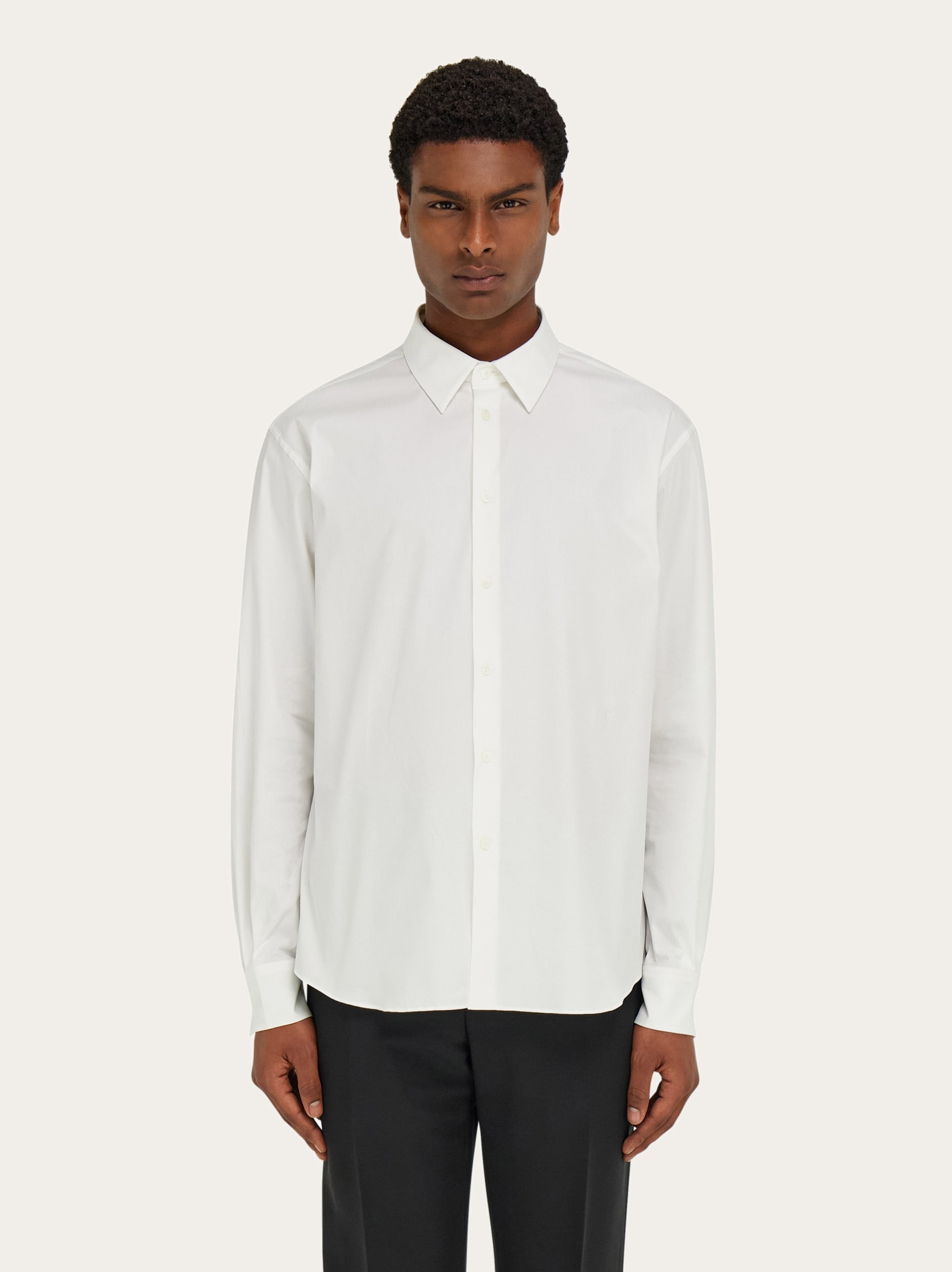 入荷now 買えない embroidered tonal with Shirt F Ferragamo | Men - メンズウェア