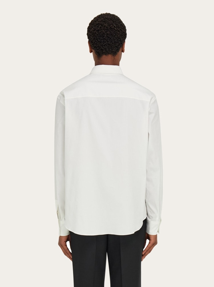 Shirt with tonal embroidered F Gallery image 3