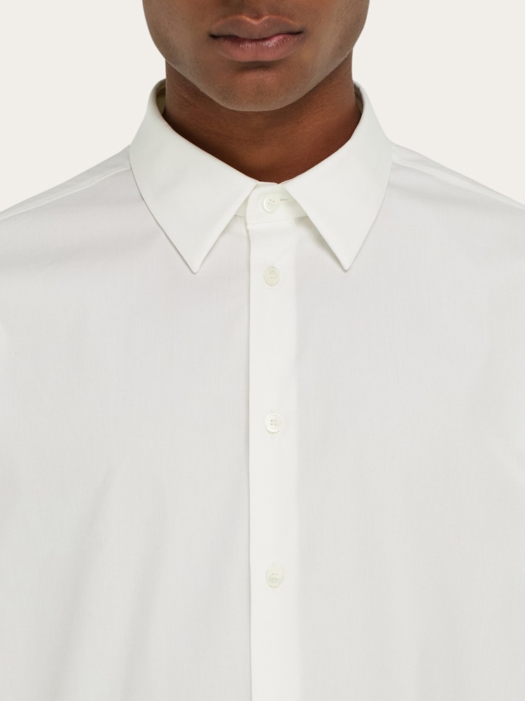 Shirt with tonal embroidered F Gallery image 4