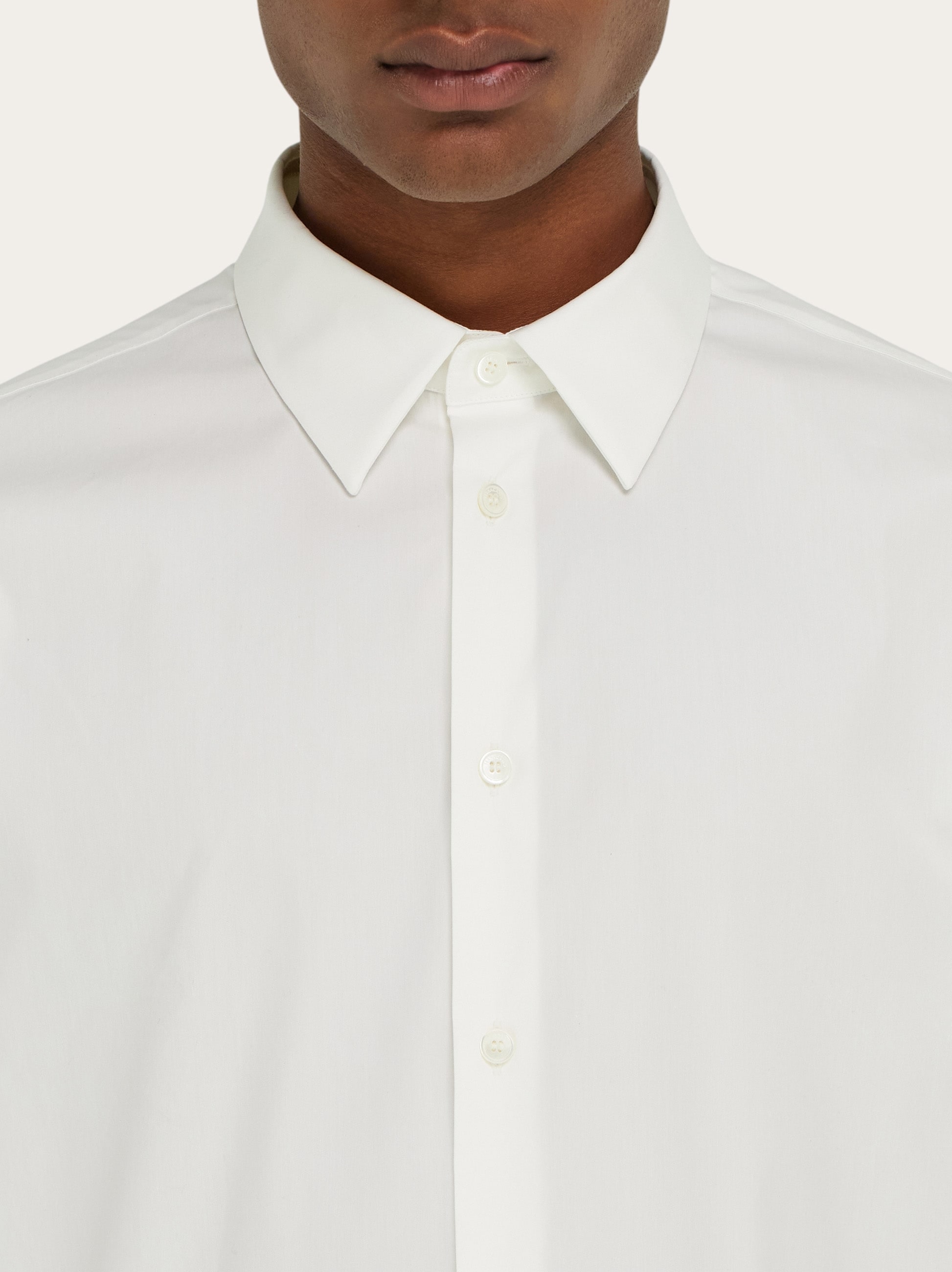 【T-ポイント5倍】 with Shirt tonal Ferragamo | Men - F embroidered メンズウェア