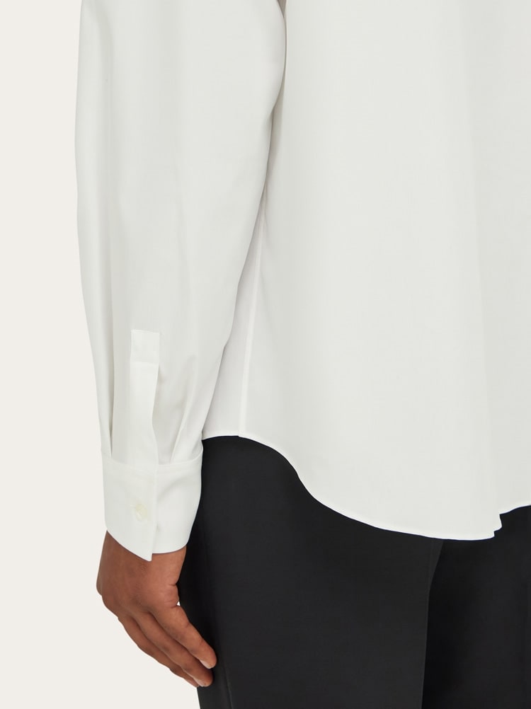 Shirt with tonal embroidered F Gallery image 5