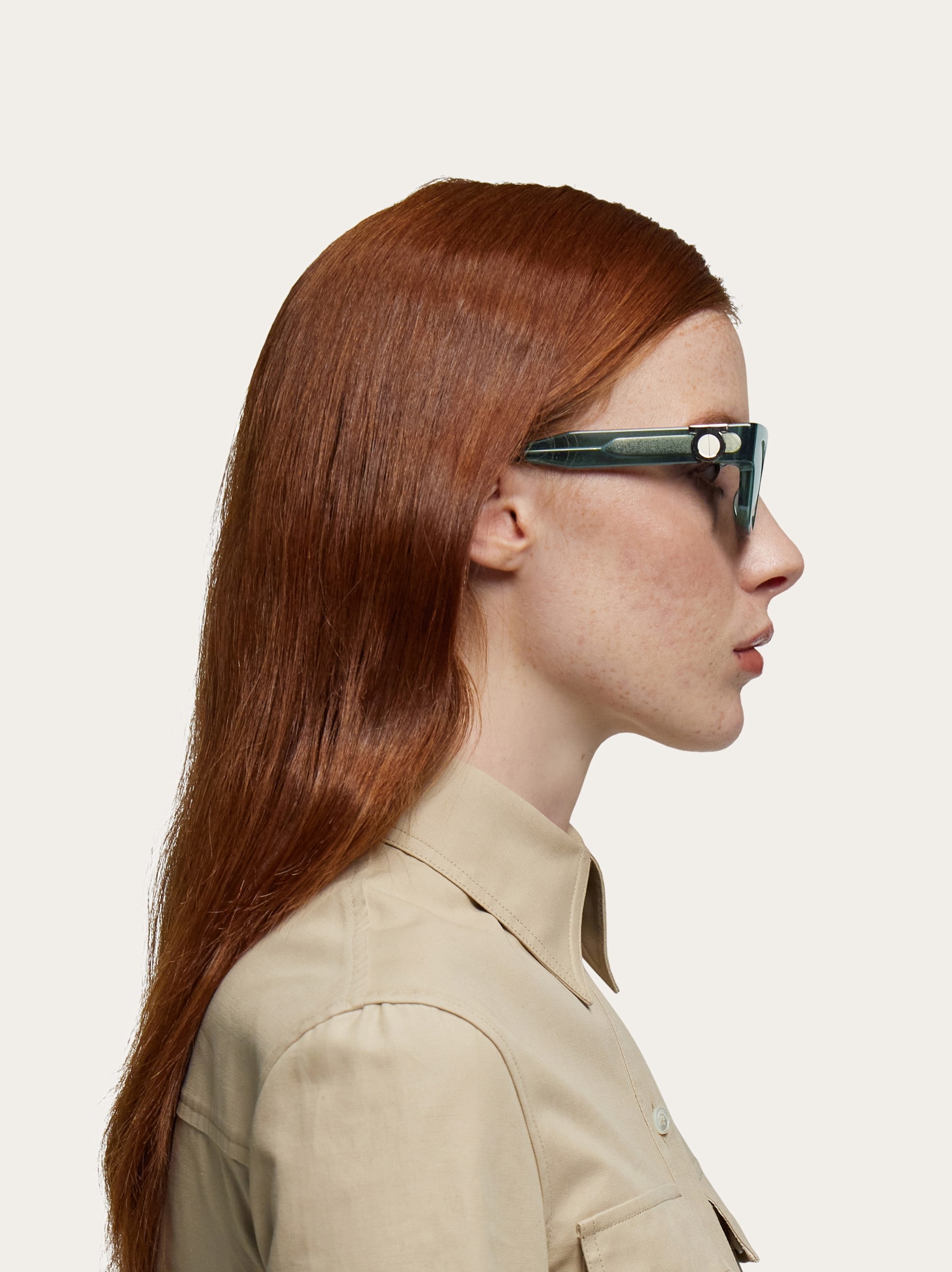 小物 Ferragamo Gancini Rimless Sunglasses Rectangular frame sunglasses - Women | Ferragamo