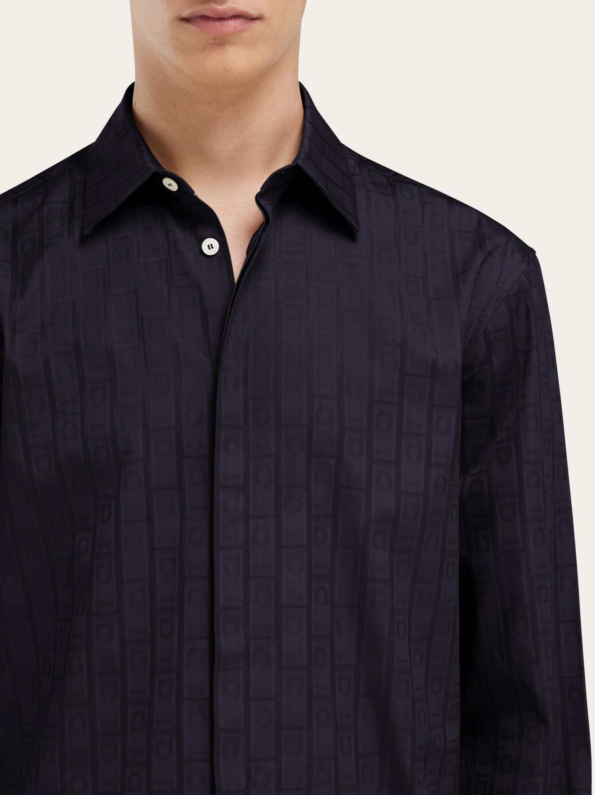 Ferragamo Monogram sport shirt - Men | Ferragamo