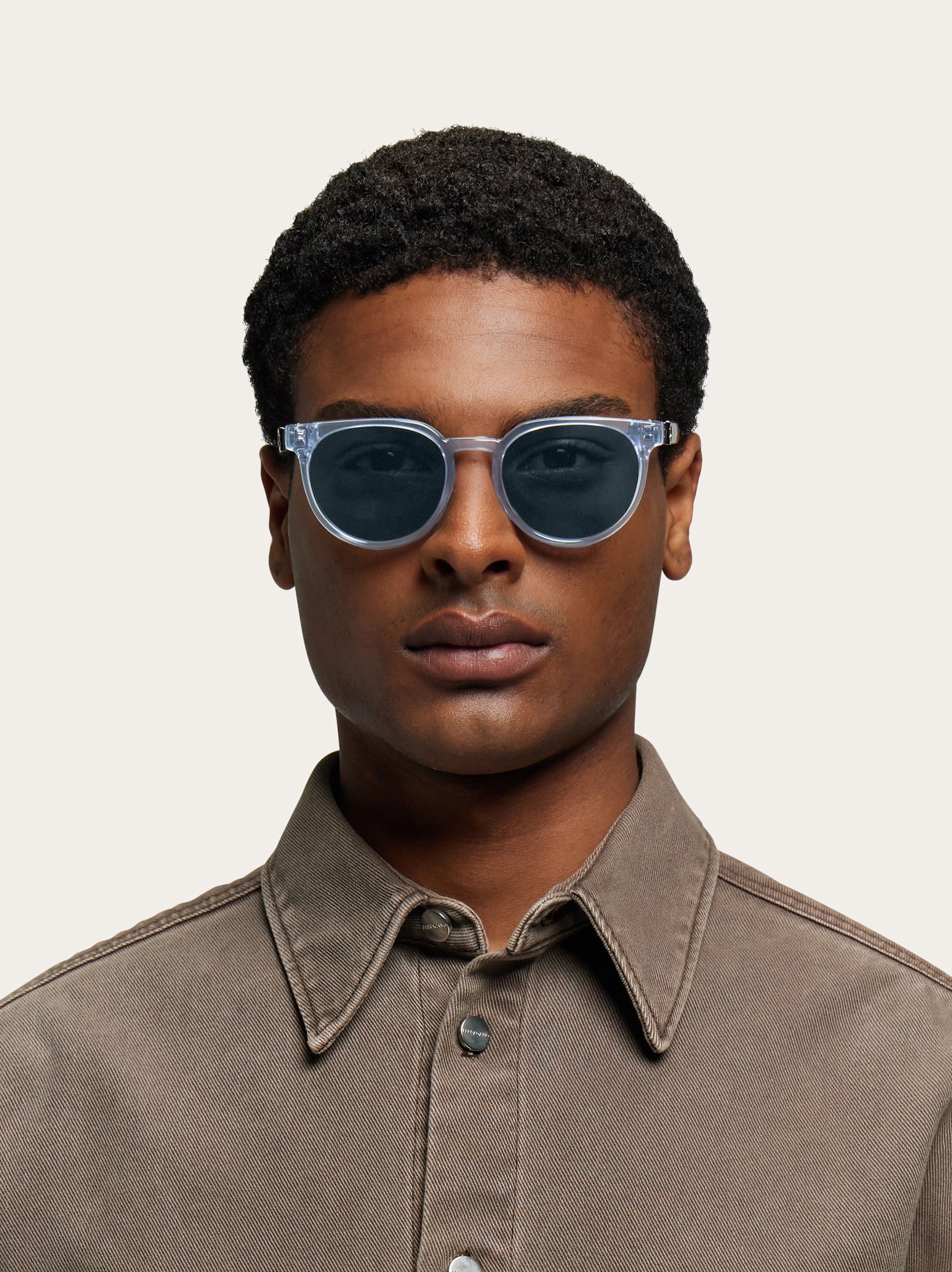 Round frame sunglasses - Men | Ferragamo
