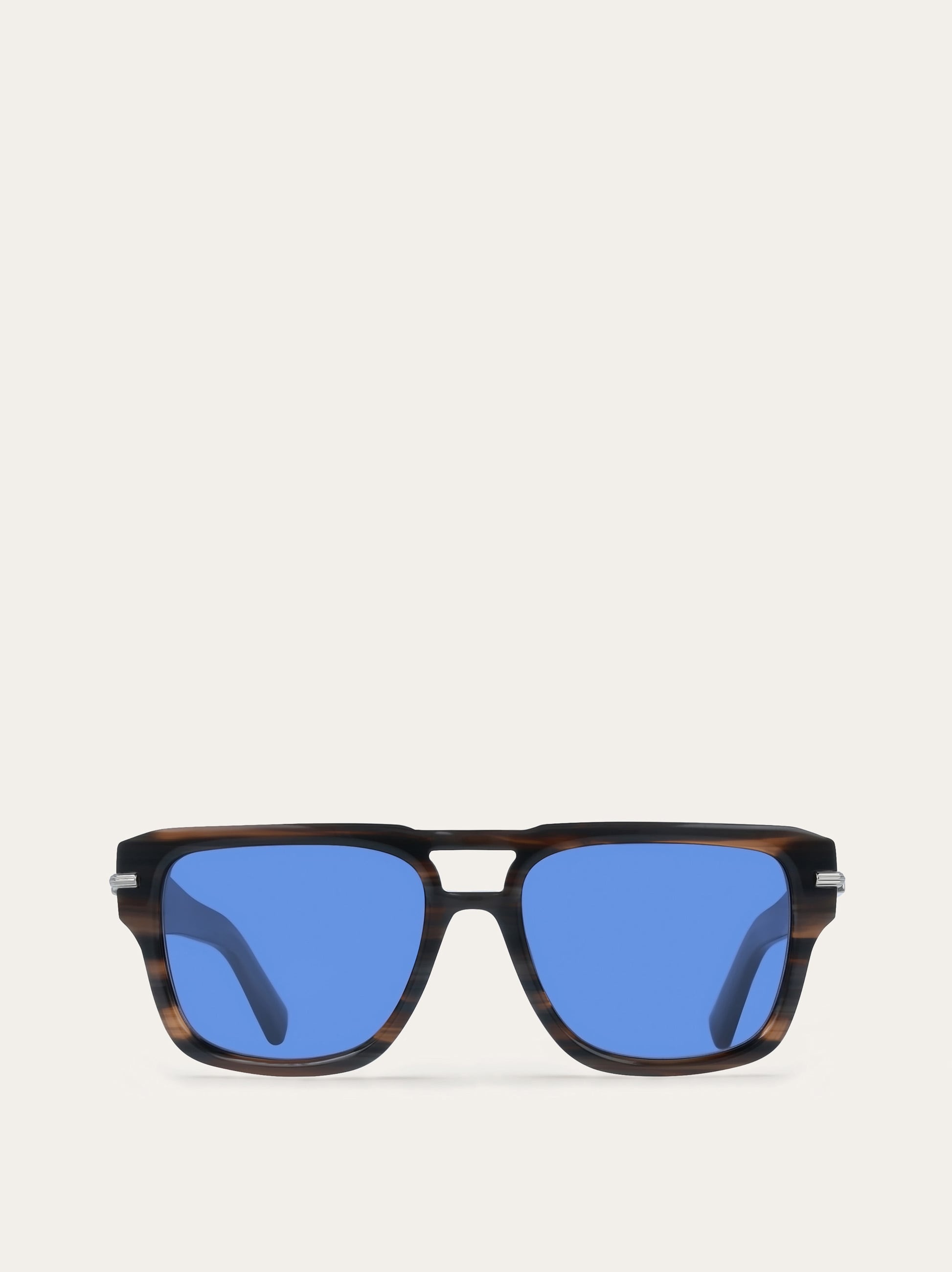 Salvatore Ferragamo サングラス SALVATORE FERRAGAMO 54mm Navigator Brown Gold Black Sunglasses