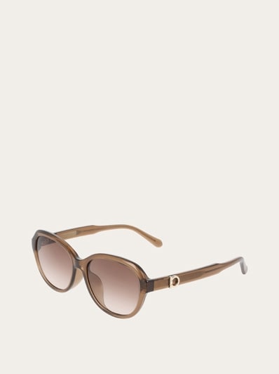 【東急百貨店購入】今季 FERRAGAMO グレーベージュ ラウンド型サングラス フェラガモ サングラスのおすすめ人気商品一覧 通販 - Yahoo